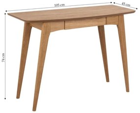 Písací stôl so zásuvkou Woodstock 105 cm