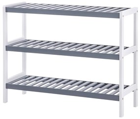 Praktický regál SKU Brycen šedo-biely