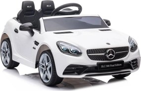 LEAN CARS Elektrické autíčko Mercedes SLC 300 LED MP3 biele