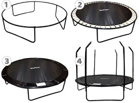 Záhradná trampolína SkyFlyer + rebrík 2,4 m 244 cm TR0033