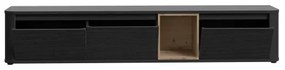 Televízny stolík INAR čierna/hnedá