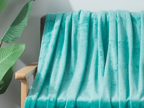 XPOSE® Mikroplyšová deka Exclusive - svetlo tyrkysová 200x230 cm