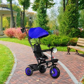 ECOTOYS Detská trojkolka 3v1, Blue