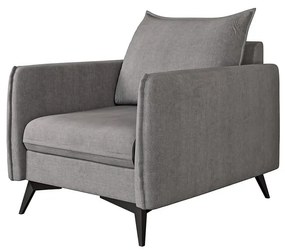 Sivé kreslo Juli Bis – Ropez