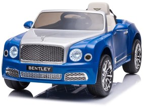 LEAN CARS Elektrická autíčko  Bentley Mulsanne - modré - lakované  - 2x45W- BATÉRIA - 12V7Ah - 2024