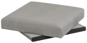 Svetlosivý zamatový taburet Estela – Casa Selección