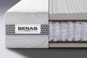 BENAB LATEXO prírodný taštičkový matrac 200x200 cm Prací poťah Medicott Silver 3D
