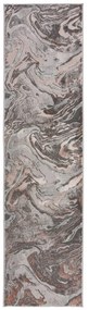 Sivo-béžový behúň 60x230 cm Marbled – Flair Rugs