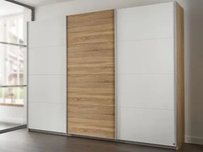 Šatníková skriňa Kulmbach, dub sonoma / biela%