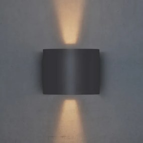 Brilagi - LED Vonkajšie nástenné svietidlo RONDO LED/6W/230V antracit IP54
