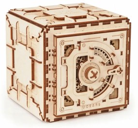Ugears 3D drevené mechanické puzzle Trezor
