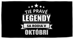 Sablio Uterák Tie pravé legendy sa rodia v októbri - 50x100 cm