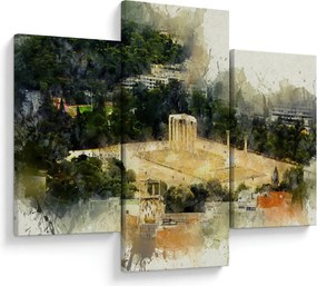 Obraz - Chrám Dia, Atény, Grécko (90x60 cm)