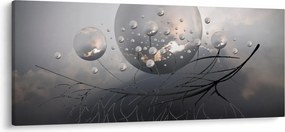 Obraz abstraktných gulí (120x50 cm)