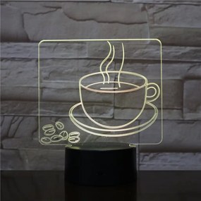 3Dmix 3D-MTV070 - Motív pre 3D LED nočnú lampu - Káva