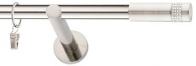 Dekorstudio Niklová jednoradová garniža DIOS 19mm Dĺžka: 320cm, Typ uchytenia: Držiak modern, Typ príslušenstva: Krúžky tiché so štipcami