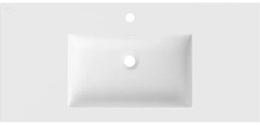 Mexen Otis, umývadlo na zapustenie 101 x 46,5 cm, biela matná, 25181001