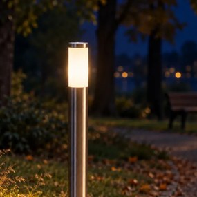 BRILAGI - LED vonkajšie svietidlo ELIA 1xE27/7W/230V 4000K IP44 100 cm chróm