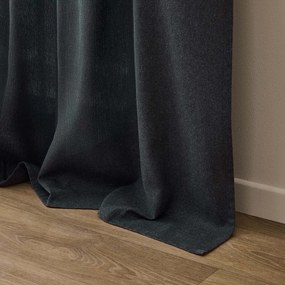 Antracitový záves s prímesou bavlny 140x240 cm Everest – douceur d'intérieur