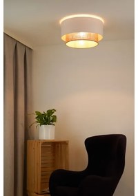 Duolla - Stropné svietidlo BOHO 1xE27/15W/230V pr. 45 cm biela/hnedá