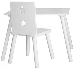 lovel.sk Detský dizajnový stolík drevený biely