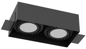 Brosline 3270 - Podhľadové svietidlo CAGE 2xGU10/18W/230V čierne