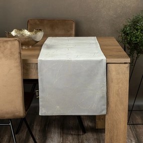 Dekorstudio Elegantný zamatový behúň na stôl BLINK 18 strieborný Rozmer behúňa (šírka x dĺžka): 35x220cm