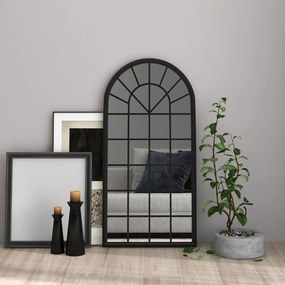 Zrkadlo čierne 90x45 cm železo interiérové