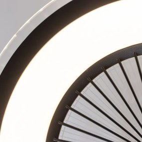 Brilagi - LED Stmievateľné svietidlo s ventilátorom RONDA LED/48W/230V čierna + DO