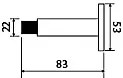 Dverná zarážka TWIN VL 3687 (E), E