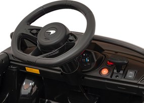 Ramiz McLaren Artur batéria pre deti čierna + pohon 4x4 + diaľkové ovládanie + pomalý štart + EVA + LED Audio