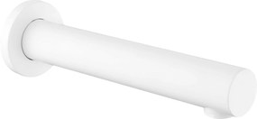 Deante Cascada, pevná vaňová výlevka 200 mm, biela matná, NAC_A81K
