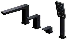 OMNIRES PM7432BL - Vaňová batéria 4-otvorová PARMA matná čierna