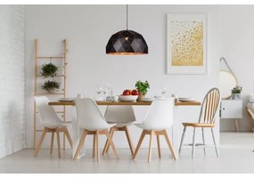 Lucide 21409/60/30 - Závesné svietidlo OTONA 3xE27/60W/230V čierna