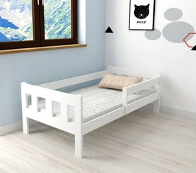 Detská posteľ z masívu borovice MAJA - 200x90 cm - biela