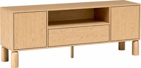 TV skrinka CAJA dub bookmatch 160 cm