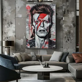 Obraz Davida Bowieho - Ikona hudby a štýlu 60x90 cm