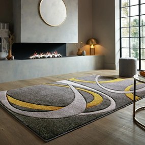 Okrovožlto-sivý koberec 160x230 cm Elude Orb – Flair Rugs