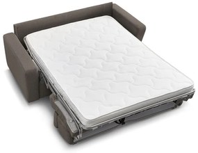 Sivohnedá menčestrová rozkladacia pohovka 215 cm Monaco – Bobochic Paris