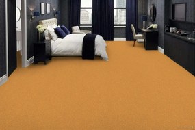 ITC, Koberec metráž Merit new 6731, na mieru, šíře 4m, oranžová, ab (mriežka), chodba / predsieň