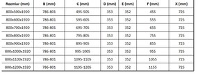 Mexen Lima, sprchový kút so skladacími dverami 80 (dvere) x 100 (stena) cm, 6mm číre sklo, chrómový profil + slim sprchová vanička čierna + zlatý sifón, 856-080-100-50-00-4070G
