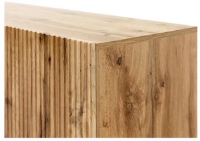 Nástenná polica + nástenné zrkadlo WITH dub wotan