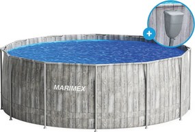 Marimex | Bazén Marimex Florida 3,66x1,22 m so zabudovaným skimmerom - motív ŠEDÉ DREVO | 10340321