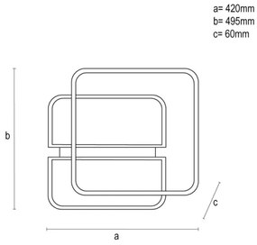 LED Stmievateľné stropné svietidlo LED/95W/230V 3000-6500K biela + diaľkové ovládanie