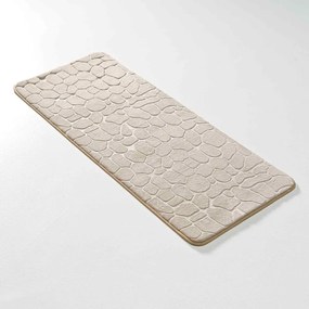 Béžová textilná kúpeľňová predložka 50x120 cm Ricochet – douceur d'intérieur