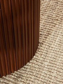 Koberec Hanse Home Bouclé Jaipur naturálny / béžový / biely kruh