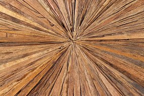 Okrúhly jedálenský stôl Shark 120 cm teak