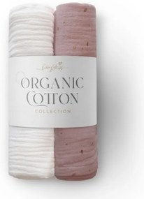 Mušelínové zavinovacie plienky z BIO bavlny Sweet Candy 2 ks