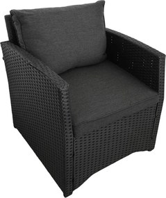 Veľká rodinná záhradná súprava Avenberg AMICO čierna/antracitová