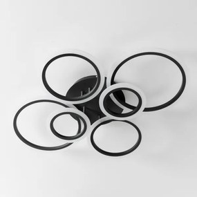 Brilagi - LED Stmievateľný prisadený luster ORBITS LED/85W/230V 3000-6500K čierna + DO